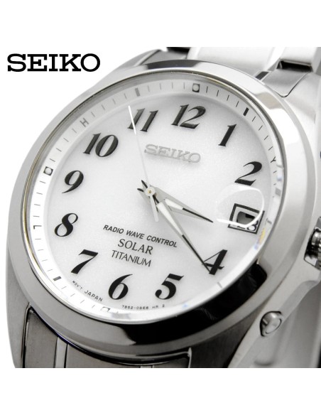 solar Titanio radiocontrol Seiko Selection Spirit SBTM223 JDM 37.8MM 100M WR correa y caja de titanio