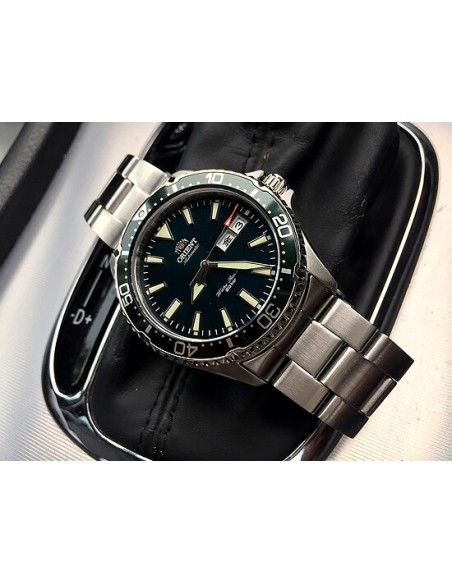 automático buceo hombre Orient Kamasu RN-AA0808E JDM KANJI / ENGLISH  41.8mm 200m WR cristal de zafiro