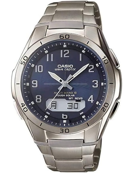 radiocontrol solar Titanio hombre Casio WaveCeptor WVA-M640TD-2AJF JDM 43.5mm 100m