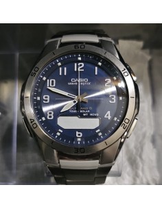 radiocontrol solar Titanio hombre Casio WaveCeptor WVA-M640TD-2AJF JDM 43.5mm 100m 2