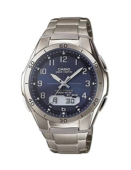 radiocontrol solar Titanio hombre Casio WaveCeptor WVA-M640TD-2AJF JDM 43.5mm 100m