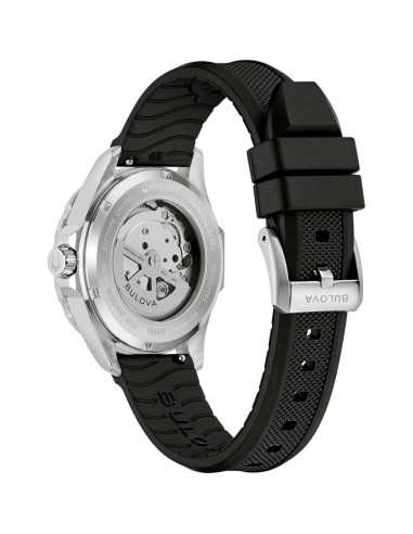 reloj automático buceo hombre Bulova Marine Star 98B465 41mm 200m WR correa de silicona