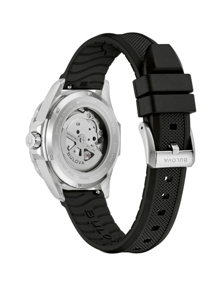 reloj automático buceo hombre Bulova Marine Star 98B465 41mm 200m WR correa de silicona
