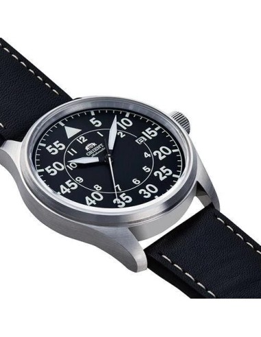 automático aviador Orient RN-AC0H03B JDM 42.4mm 100m WR F6722 correa de cuero