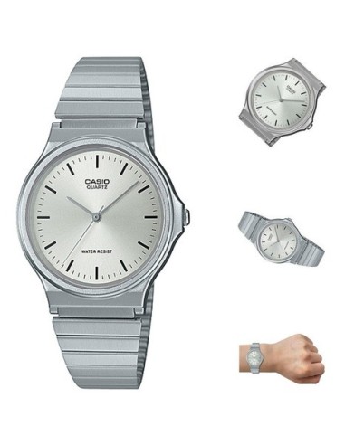 reloj hombre Casio  MQ-24D-7EJH correa acero clásico cierre ajustable