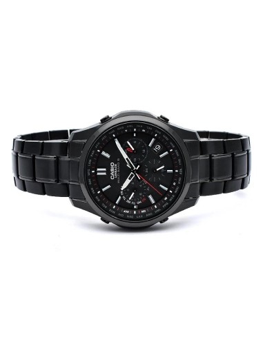radiocontrol solar cronógrafo hombre Casio Lineage Black Stealth  LIW-M610DB-1AJF JDM 46,3 × 41,6 × 10,6