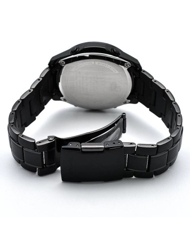 radiocontrol solar cronógrafo hombre Casio Lineage Black Stealth  LIW-M610DB-1AJF JDM 46,3 × 41,6 × 10,6