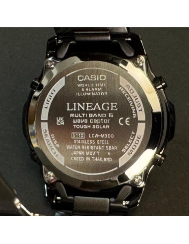 radiocontrol solar hombre Casio Lineage LCW-M300DB-1AJF JDM 42.8mm 50m