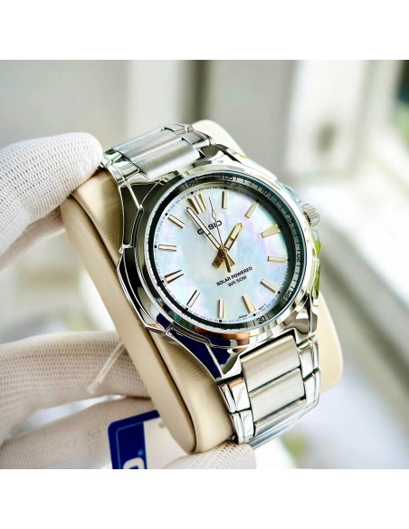 Solar Casio MTP-RS100S-7AV 46mm 50m WR correa de acero