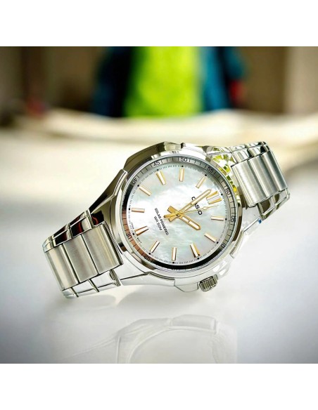 Solar Casio MTP-RS100S-7AV 46mm 50m WR correa de acero