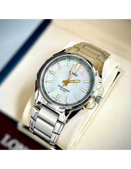 Solar Casio MTP-RS100S-7AV 46mm 50m WR correa de acero