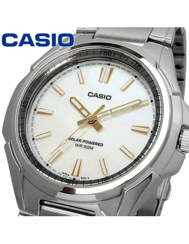 Solar Casio MTP-RS100S-7AV 46mm 50m WR correa de acero