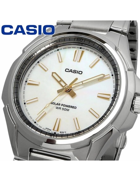 Solar Casio MTP-RS100S-7AV 46mm 50m WR correa de acero