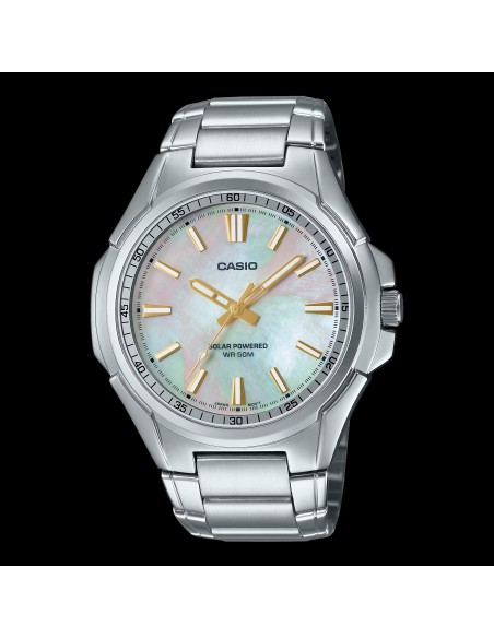 Solar Casio MTP-RS100S-7AV 46mm 50m WR correa de acero