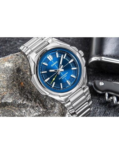 hombre Solar Casio MTP-RS100D-2AV 46mm 50m WR correa de acero