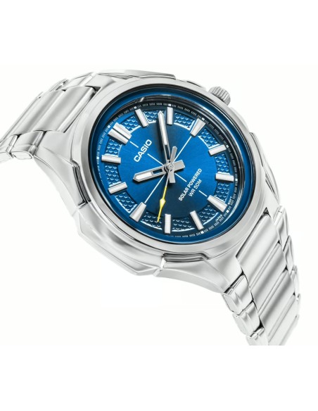 hombre Solar Casio MTP-RS100D-2AV 46mm 50m WR correa de acero