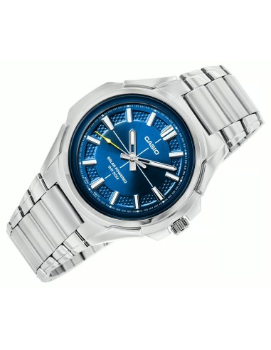 hombre Solar Casio MTP-RS100D-2AV 46mm 50m WR correa de acero