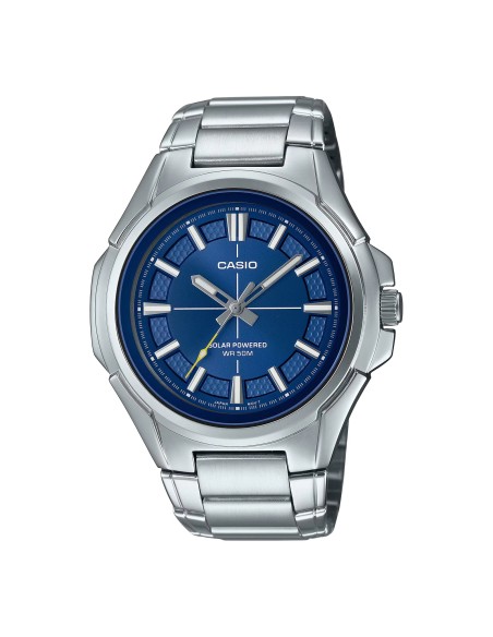 hombre Solar Casio MTP-RS100D-2AV 46mm 50m WR correa de acero