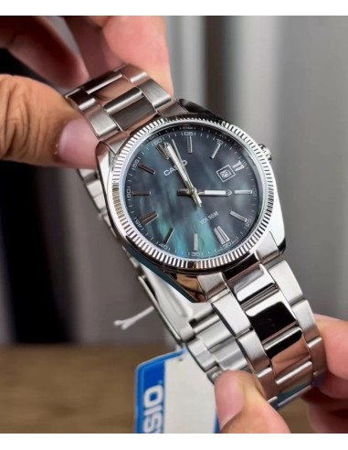 cuarzo clásico hombre Casio Collection MTP-1302DS-1AV Madreperla 38.5mm 50m correa de acero