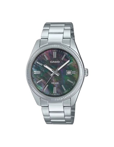 cuarzo clásico hombre Casio Collection MTP-1302DS-1AV Madreperla 38.5mm 50m correa de acero