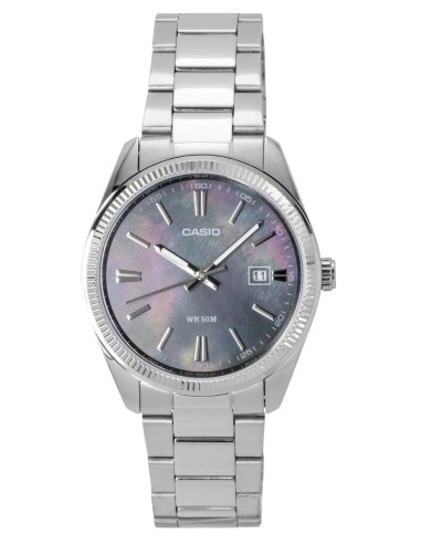 cuarzo clásico hombre Casio Collection MTP-1302DS-1AV Madreperla 38.5mm 50m correa de acero