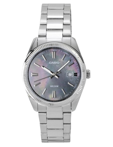 cuarzo clásico hombre Casio Collection MTP-1302DS-1AV Madreperla 38.5mm 50m correa de acero