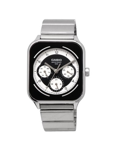 reloj cronógrafo hombre Casio Square Panda MTP-M307D-1BV 44.5 × 34 × 9.4 mm 50m WR correa de acero