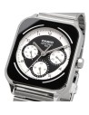 reloj cronógrafo hombre Casio Square Panda MTP-M307D-1BV 44.5 × 34 × 9.4 mm 50m WR correa de acero