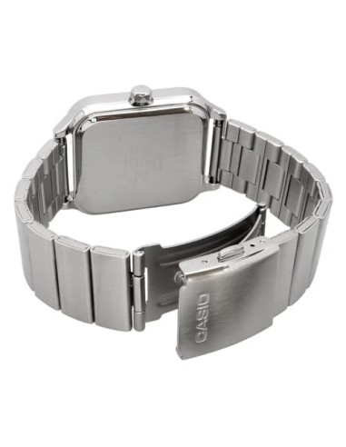 reloj cronógrafo hombre Casio Square Panda MTP-M307D-1BV 44.5 × 34 × 9.4 mm 50m WR correa de acero