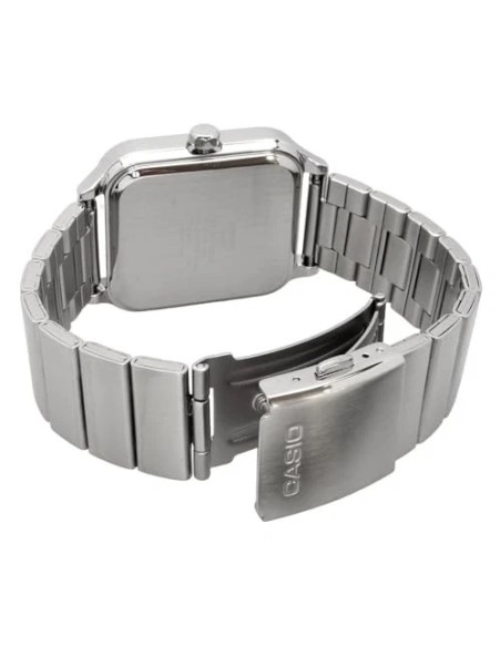 reloj cronógrafo hombre Casio Square Panda MTP-M307D-1BV 44.5 × 34 × 9.4 mm 50m WR correa de acero