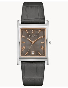 reloj hombre cuarzo Bulova Sutton “Tank”  96B443 29mm (ancho de la caja) cristal de zafiro anti-reflejos  correa de cuero