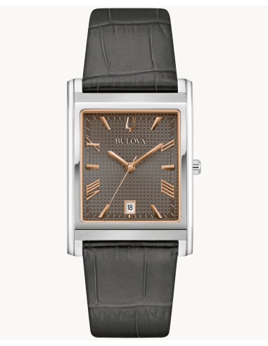 reloj hombre cuarzo Bulova Sutton “Tank”  96B443 29mm (ancho de la caja) cristal de zafiro anti-reflejos  correa de cuero