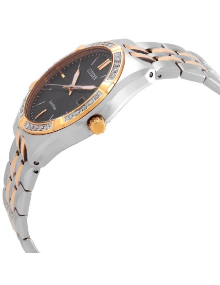 Reloj solar hombre Citizen Corso Diamonds BM7644-51E 40mm 100m WR correa de acero