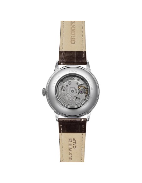 Reloj automático hombre Orient Bambino French Vanilla RA-AC0033Y 40.5mm correa de cuero Calibre F6724
