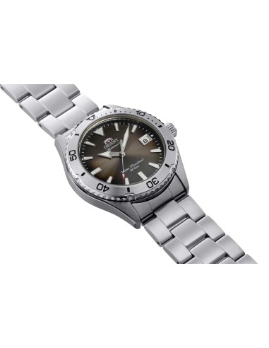 automático buceo hombre Orient Mako Mocha RA-AC0Q15Y 39.9mm cristal de zafiro