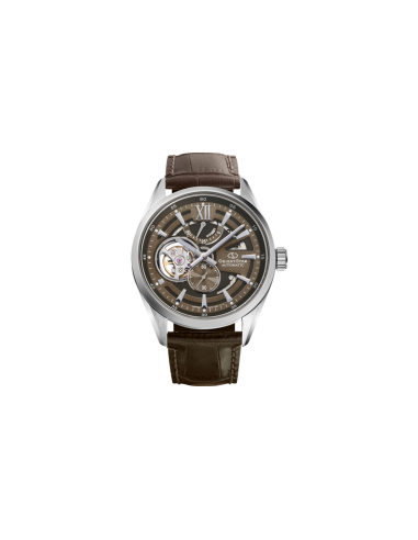 automático hombre Orient Star Contemporary Skeleton Mocha Kohaku   RE-AV0139Y 41mm cristal de zafiro