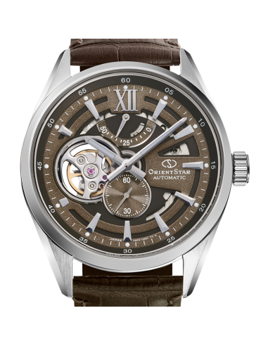 automático hombre Orient Star Contemporary Skeleton Mocha Kohaku   RE-AV0139Y 41mm cristal de zafiro