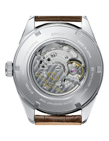 automático hombre Orient Star Contemporary Skeleton Mocha Kohaku   RE-AV0139Y 41mm cristal de zafiro