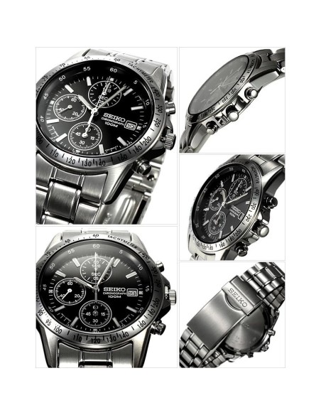 cronógrafo cuarzo hombre Seiko Chronograph SND367P1 JDM 40mm Calibre 7t92 100m