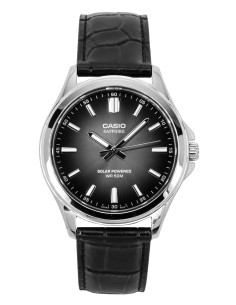 solar Casio Classic MTS-RS100L-1AV 41.7mm 50m WR correa de cuero Cristal de zafiro