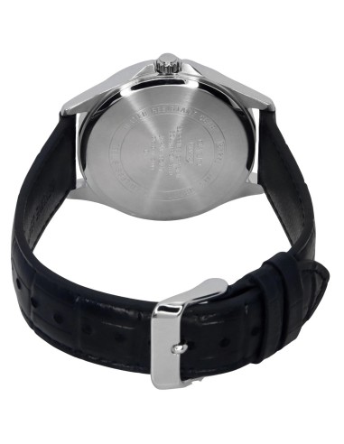 solar Casio Classic MTS-RS100L-1AV 41.7mm 50m WR correa de cuero Cristal de zafiro