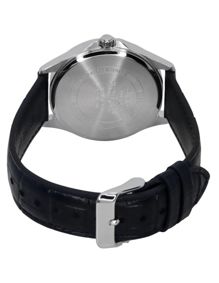 solar Casio Classic MTS-RS100L-1AV 41.7mm 50m WR correa de cuero Cristal de zafiro