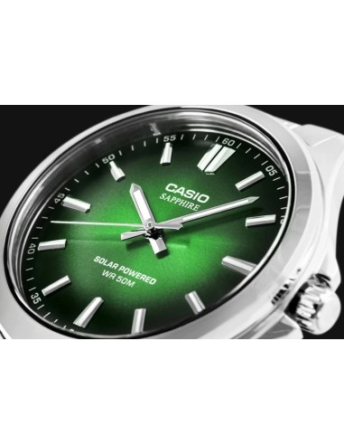 solar hombre Casio MTS-RS100D-3A 41.7mm 50m WR cristal de zafiro