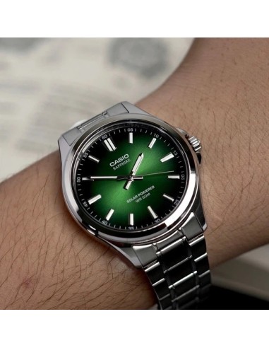 solar hombre Casio MTS-RS100D-3A 41.7mm 50m WR cristal de zafiro