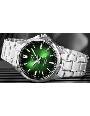 solar hombre Casio MTS-RS100D-3A 41.7mm 50m WR cristal de zafiro