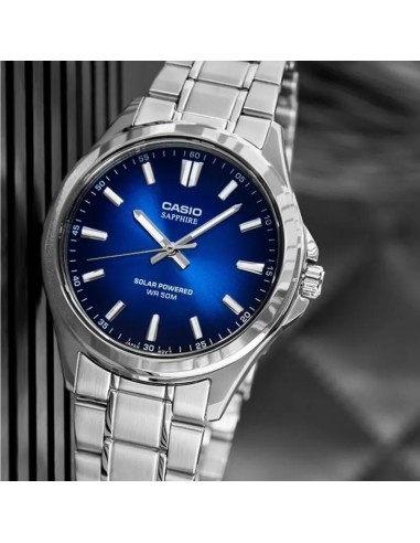 solar hombre Casio MTS-RS100D-2AV 41.7mm 50m WR cristal de zafiro
