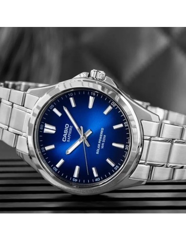 solar hombre Casio MTS-RS100D-2AV 41.7mm 50m WR cristal de zafiro