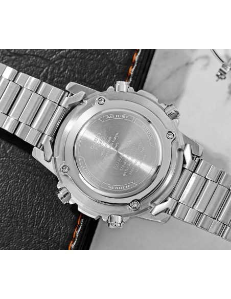 reloj analógico digital hombre Casio AMW-880D-1AV 50m WR Hora Mundial 10 años batería 3 alarmas diarias