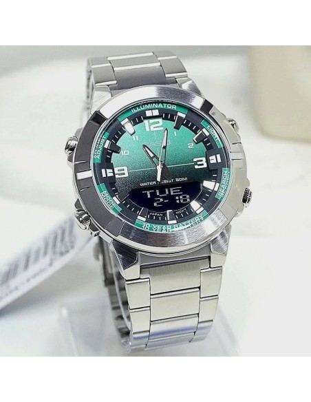 analógico digital Casio  AMW-870DA-3AV 51.5 × 44 × 12.3 mm 50m WR 10 años de batería