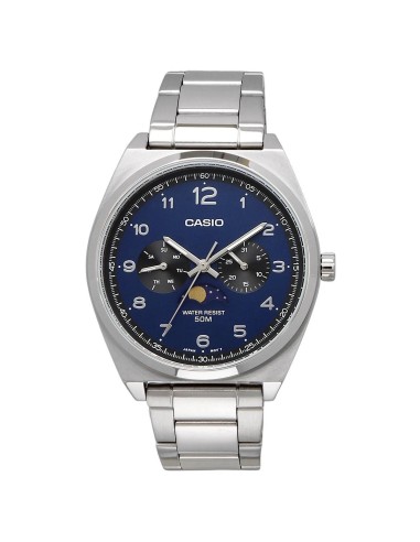 Casio Sun & Moon MTP-M300D-2AV 46.6 × 40 × 9.3 mm correa de acero 50m WR
